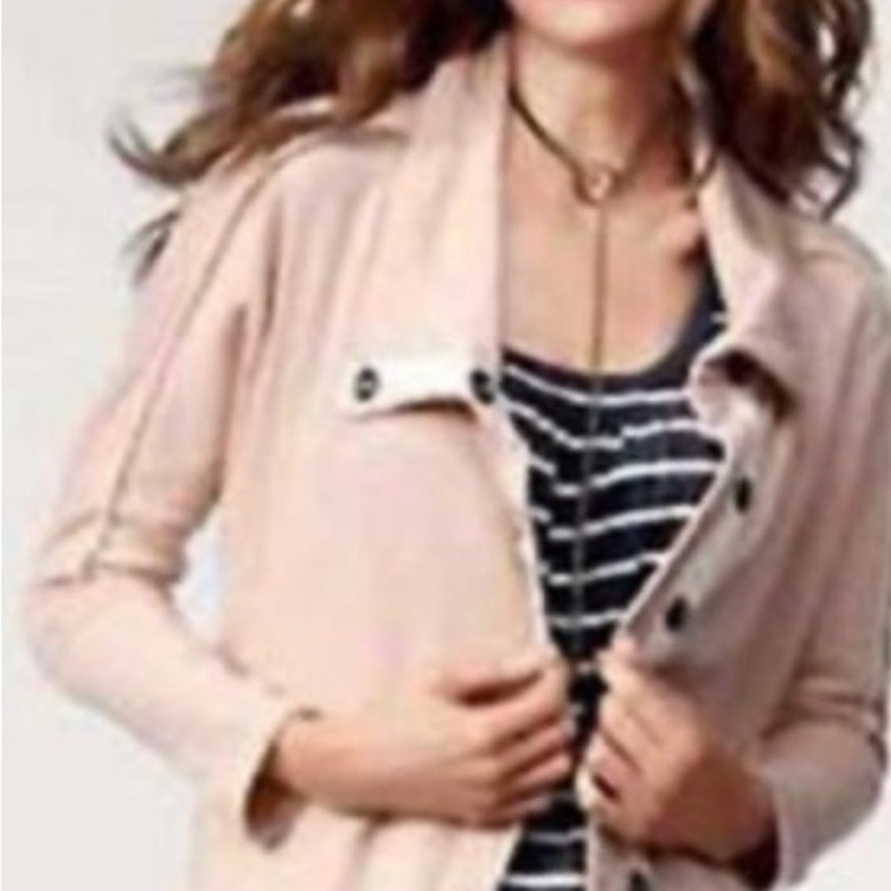 CAbi Style #882 Women’s Blush Cotton Button Up Weekender Jacket